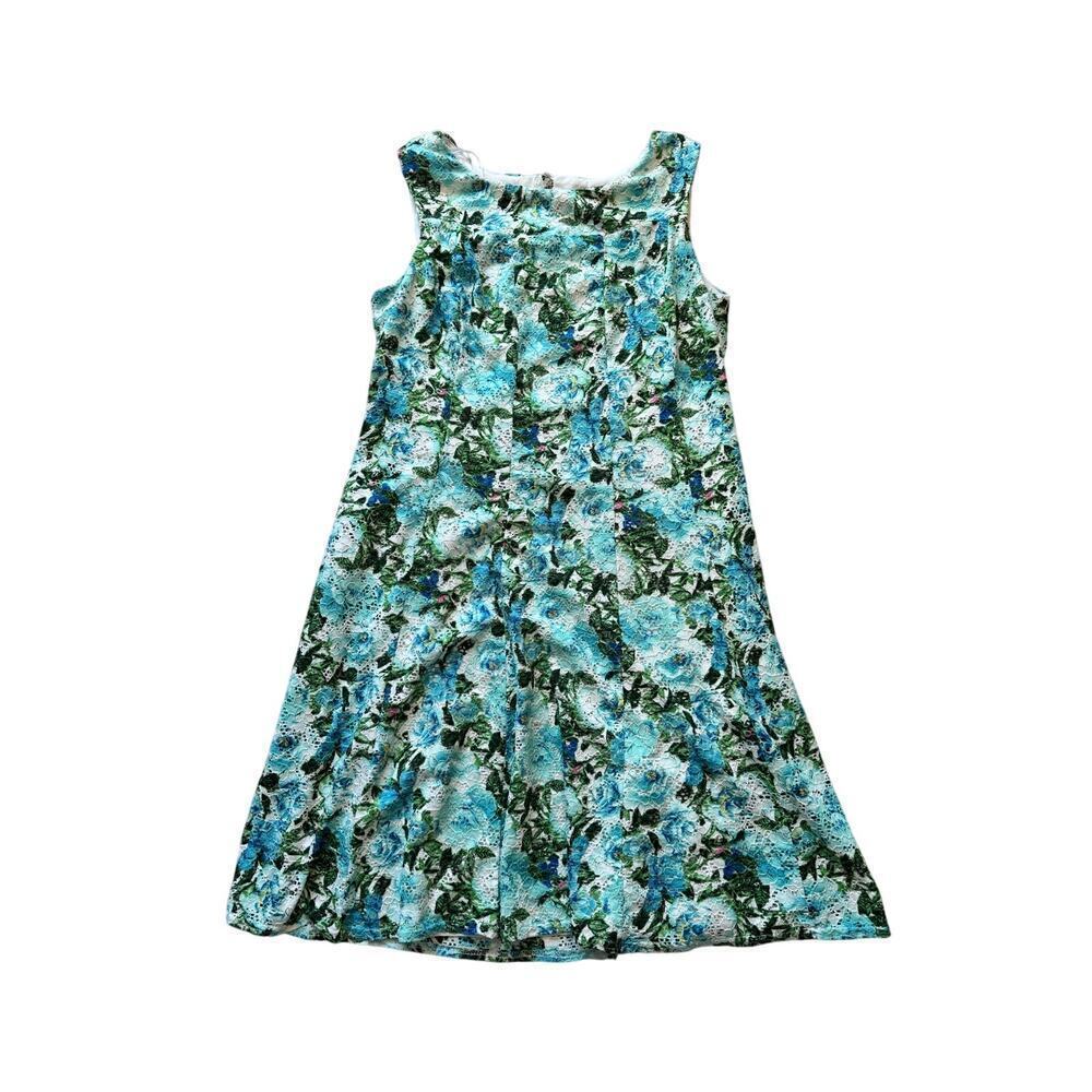 RM RICHARDS size 16W, Summer floral print Lace overlay